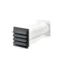 A white ventilation duct with a gray vent is shown against a white background. Podgląd zdjęcia produktu