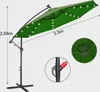 Jayseuw Sonnenschirm mit LED Beleuchtung Ø350cm Ampelschirm Produktbild-Vorschau 2