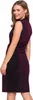Damen Glänzendes Midi-Cocktailkleid, Tailliert, Elegant, Produktbild-Vorschau 6