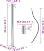 vidaXL Vodný stĺp do záhrady 80 cm Okrúhly stĺp z Náhľad obrázku produktu 6