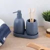 Tablett aus einfarbigem polyresin - jeansblau - Tendance Produktbild-Vorschau 2