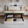 UnboxG Polsterbett 160x200 cm Beige mit LED & Stauraum, Produktbild-Vorschau 10