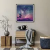 Gerahmtes Poster - Schwarzer Rahmen - Kosmos Baum Wiese - Produktbild-Vorschau 7