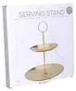 Etagere - Gold - Metall - D14 x 20 cm - Serviertablett Produktbild-Vorschau 4