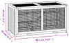 vidaXL Klec pro křečky 89,5x45x45 cm z masivního jedlového Náhled obrázku produktu 7