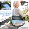 ELONEO Premium Leichtgewicht Rollator faltbar, mit Sitz, Produktbild-Vorschau 4