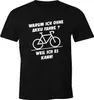 Herren T-Shirt Warum ich ohne Akku fahre E-Bike Fahhrad Produktbild-Vorschau 2