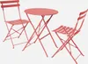 Set tavolo da giardino bistrot pieghevole in acciaio con 2 Anteprima dell’immagine prodotto 1
