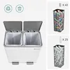 SONGMICS Mülltrenner 2 x 30,0 l weiß Produktbild-Vorschau 21