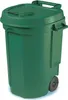 Fahrbarer Abfallbehälter 110L Farbe: grün, Maße: 55x58x81cm Produktbild-Vorschau 3