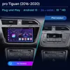 10''Autoradio Carplay SWC Für VW Tiguan 2016-2020 DSP GPS Náhled obrázku produktu 3