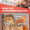 Lumaland Cuisine Brotkasten Brotdose aus Metall mit Bambus Produktbild-Vorschau 5