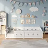 INONEFT Kinderbett 140x200 cm, Doppelbett mit Produktbild-Vorschau 2