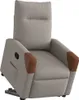 vidaXL Relaxsessel mit Aufstehhilfe Taupe Stoff Produktbild-Vorschau 2