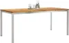 vidaXL Jídelní stůl 180 x 90 x 75 cm z masivního teakového Náhled obrázku produktu 2