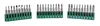 Three sets of screwdriver bits in green holders, arranged in a row against a white background. Produktbild-Vorschau