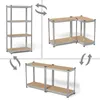 Lagerregal 1er Set 4 Böden Metall 160 x 80 x 40cm Produktbild-Vorschau 2