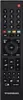 A black remote control with various buttons and labels. Produktbild-Vorschau