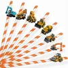 PAILLES EN PAPIER ANNIVERSAIRE DECO - Machines De chantier Voir les images du produit 1