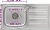 vidaXL Évier de camping avec robinet Acier inoxydable Voir les images du produit 12