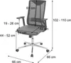 Bürostuhl MCW-J53, Drehstuhl Schreibtischstuhl, ergonomisch Produktbild-Vorschau 2