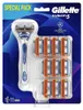 Gillette Fusion Uomo Rasoio Blu Grigio Anteprima dell’immagine prodotto 5