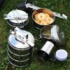 Home Elements nerezový jídlonosič, 3 patra Náhled obrázku produktu 4