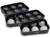 2er Set Eiswürfelform Silikon, Kugel 4,5 cm, schwarz Produktbild-Vorschau 1