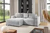 Ecksofa Designersofa Sofa MEGAN XS in Stoff Poso Hellgrau Produktbild-Vorschau 1