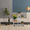 Relaxdays Pflanzenständer, 4 Ablagen, Pflanzentreppe für Produktbild-Vorschau 2