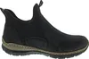 A side view of a black women's boot. Voir les images du produit