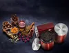 Set Di 3 Contenitori Da Cucina Bordeaux Linea Metallizzata Anteprima dell’immagine prodotto 4