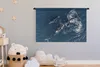 MuchoWow® Wandteppich Wandbehang Wale - Blau - Meer 150x100 Produktbild-Vorschau 3