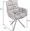 riess-ambiente Drehbarer Design Stuhl BIG GEORGE taupe Produktbild-Vorschau 7