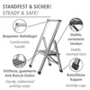 A diagram illustrating the features of a step ladder. Náhled obrázku produktu