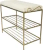 Dabstal Schuhregal Esy 60cm mit Hocker gold Produktbild-Vorschau 2