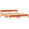 Möbel Massivholzbett ohne Matratze Wachsbraun 180x200 Produktbild-Vorschau 5
