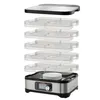 An exploded view of a food dehydrator, showing its stacked trays and base unit. Anteprima dell’immagine prodotto