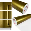 Möbelfolie selbstklebend 100x100 cm - Gold Hochglanz - Produktbild-Vorschau 1