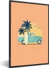 MuchoWow® MuchoWow® Gerahmtes Poster Auto - Palme - Produktbild-Vorschau 1