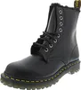 A black Dr. Martens boot with yellow stitching on a white background. Náhled obrázku produktu