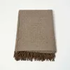 HOMESCAPES Malda Tagesdecke braun mit Fransen 225 x 255 cm Produktbild-Vorschau 2