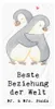 Mr. & Mrs. Panda Handtuch Pinguin Beste Beziehung der Welt Produktbild-Vorschau 1