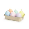 Eierkerzen Osterkerzen Wachs 7cm Pastellfarben Mix 6er Set Produktbild-Vorschau 2