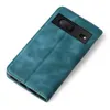 A teal flip case for a Google Pixel 7 phone is shown against a white background. Produktbild-Vorschau