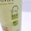 Close-up of a product label with eco-friendly certifications. Produktbild-Vorschau