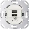 Berker USB-Ladesteckdose 230V 260209 2fach 3.0A Tragring Produktbild-Vorschau 3
