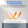 A close-up of a portable cooler box with marketing text and graphics. Produktbild-Vorschau