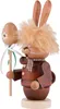 Miniwichtel Hase mit Stab (16cm) Räuchermann von Christian Produktbild-Vorschau 2