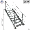 scala in acciaio a 9 gradini su entrambi i lati. Larghezza Anteprima dell’immagine prodotto 1
